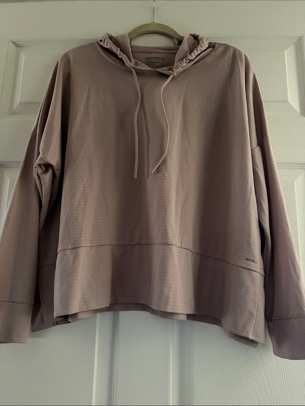 Mondetta Hooded Pullover in Mauve Taupe
